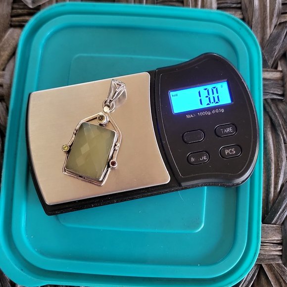 Stunning artisan handmade 925 sterling silver cushion cut chacelodony w/quartz - Picture 11 of 16